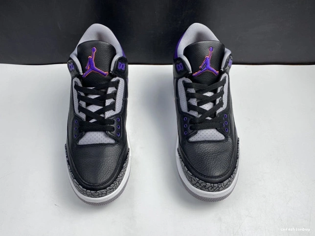 Jordan Black 050 3 Retro Air Court Purple CT8532 1012